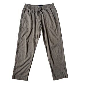 Abercrombie & Fitch Pants Medium Brown Linen Blend Elastic Waist Drawstring